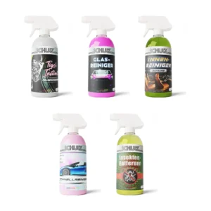 Auto Starter Kit – fünf Schulz Autopflege-Sprühflaschen 500 ml